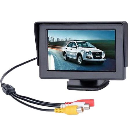 4.3 Inch 2 Channel TFT LCD Car Rearview Sunshade Backup Monitor