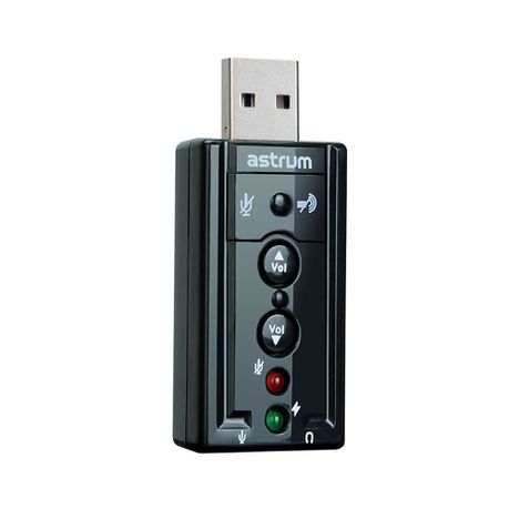 Astrum 7.1CH 3D USB External Stereo Sound Adapter - SC080 Buy Online in Zimbabwe thedailysale.shop