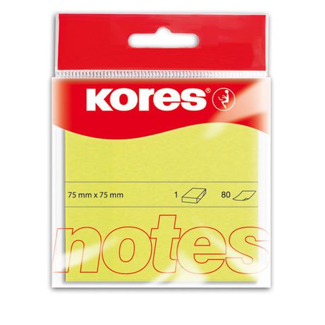 Kores Neon Notes - Yellow (100 Sheets) Buy Online in Zimbabwe thedailysale.shop