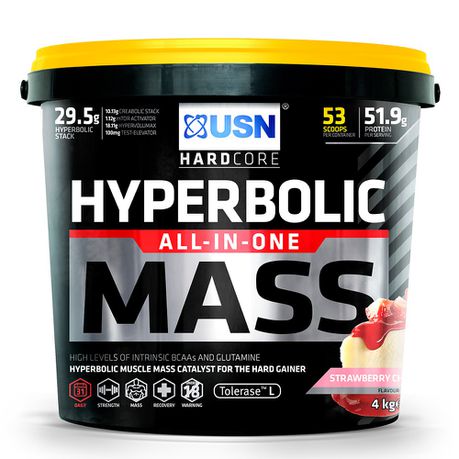 USN Hyperbolic Mass Strawberry Cheesecake - 4kg Buy Online in Zimbabwe thedailysale.shop