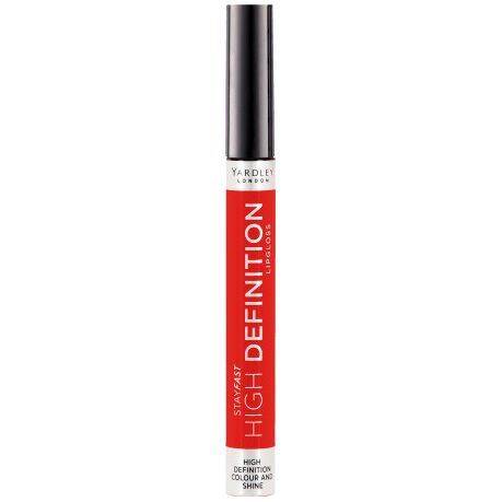 Yardley Stayfast Lip Gloss HD ROCKRED Buy Online in Zimbabwe thedailysale.shop