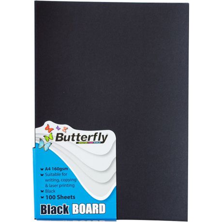 Butterfly A4 Bright Board 100s - Black Buy Online in Zimbabwe thedailysale.shop
