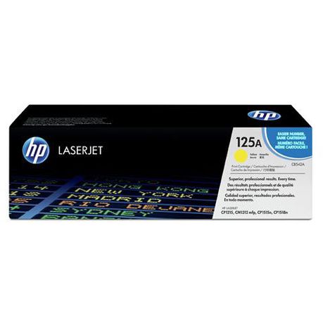 HP CB542A # 125A / 125 / 542A / CB542 Yellow Toner