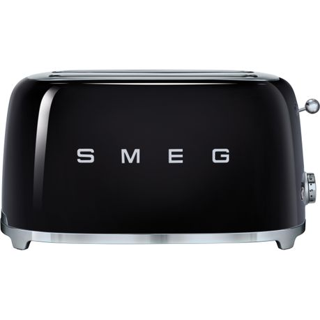 Smeg - 4 Slice Toaster - Glossy Black Buy Online in Zimbabwe thedailysale.shop