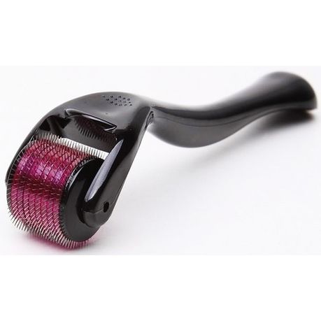 540 Titanium Microneedle Derma Roller 1mm - Black & Purple