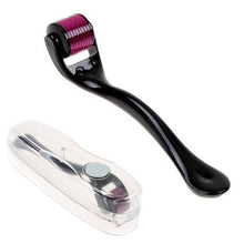 Load image into Gallery viewer, 540 Titanium Microneedle Derma Roller 1mm - Black &amp; Purple
