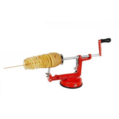 Spiral Potato Slicer - Red Buy Online in Zimbabwe thedailysale.shop