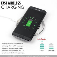 Load image into Gallery viewer, Haissky Qi Wireless Charging Pad for Samsung Galaxy S7  Edge Note 5 S6 Edge+ Plus and All Qi-Enabled Devices
