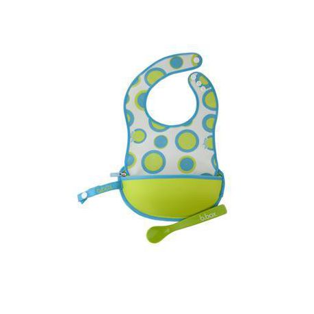 Bbox Travel Bib & Flexible Spoon - Retro Circles Patterns Buy Online in Zimbabwe thedailysale.shop
