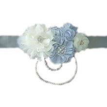 Load image into Gallery viewer, Belly Bandz Maternity Band - Silver &amp; Cream
