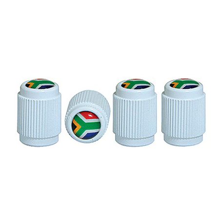 Tyre Valve Caps Sets With S.A Flag Insignia (Red) Buy Online in Zimbabwe thedailysale.shop