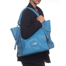 Load image into Gallery viewer, Parco Collection Blue Handbag
