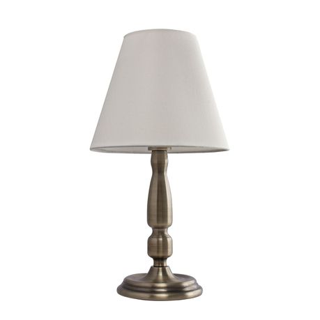 Bright Star Lighting - Table Lamp With Cream Fabric Shade Buy Online in Zimbabwe thedailysale.shop