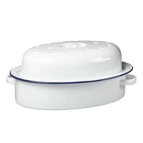 1st Grade Oval Shaped Enamel Casserole & Roasting Dish
