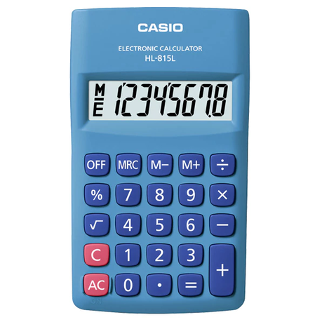 Casio 815L Pocket Calculator - Blue Buy Online in Zimbabwe thedailysale.shop