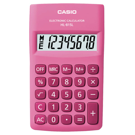 Casio 815L Pocket Calculator - Pink Buy Online in Zimbabwe thedailysale.shop