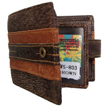 Load image into Gallery viewer, Fino Genuine Leather 2 Tone Wallet With Clip (DWS803)
