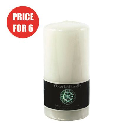 Clover Leaf Candles - Decor Pillar Candle - 6.5 x 13cm