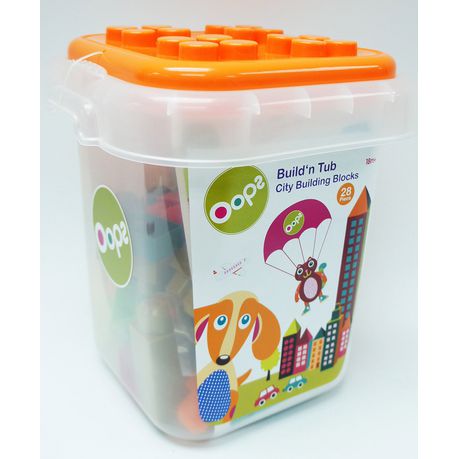 Oops - 28 Piece City Build 'N Tub - Multi-Colour Buy Online in Zimbabwe thedailysale.shop