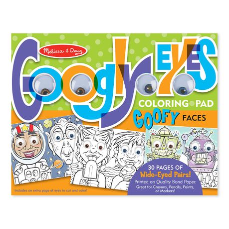 Melissa & Doug Wacky Faces Googly Eyes Colouring Pad Buy Online in Zimbabwe thedailysale.shop