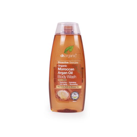 Dr.Organic Moroccan Argan Oil Body Wash - 250ml Buy Online in Zimbabwe thedailysale.shop