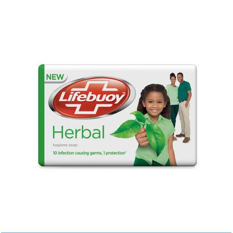 Lifebuoy Herbal Soap Bar 175g - White & Green Buy Online in Zimbabwe thedailysale.shop