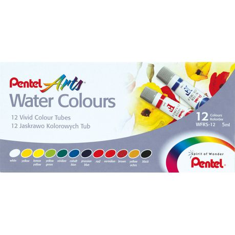 Pentel 12 Water Colour Tubes Set Buy Online in Zimbabwe thedailysale.shop