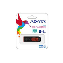 Load image into Gallery viewer, Adata 64GB AC008 USB 2.0 Flash Drive - Black and Red
