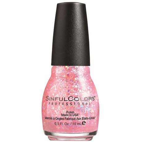 Sinful Colors Nail Enamel - Pink Glitter Buy Online in Zimbabwe thedailysale.shop