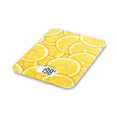 Beurer Design Kitchen Scale KS 19 Lemon touch key operation