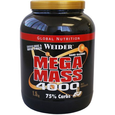 Weider Mega Mass 4000 Chocolate - 1.5kg Buy Online in Zimbabwe thedailysale.shop