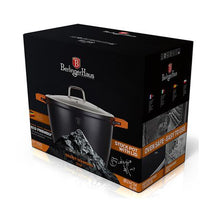 Load image into Gallery viewer, Berlinger Haus 24cm Marble Coating Oven Safe Stock Pot with Lid Black - Granit Diamond Line
