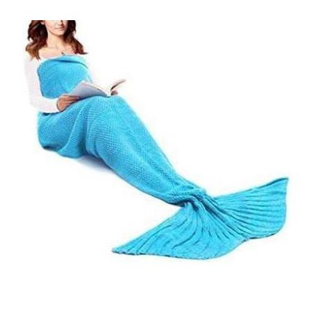 Mermaid Tail Blanket For Kids #708 - Blue Buy Online in Zimbabwe thedailysale.shop