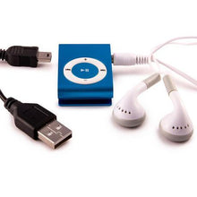 Load image into Gallery viewer, Nevenoe MP3 Player (Shuffle Style) with Mini Clip - Blue

