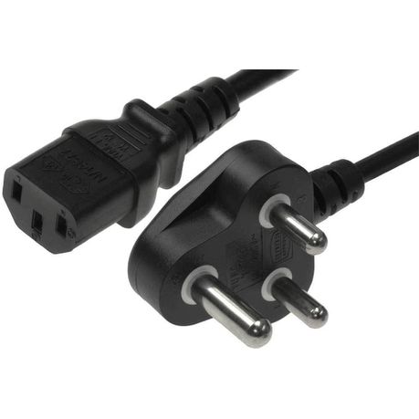 1.5 Meter PC or HDTV Power Cable 3-Pin SA Electrical Plug to Kettle Cord - Buy Online in Zimbabwe thedailysale.shop