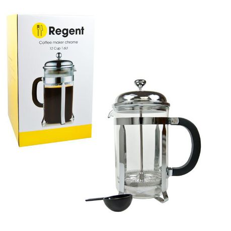 Regent - Coffee Plunger Chrome Plated - 8 Cup - 1 Litre Buy Online in Zimbabwe thedailysale.shop