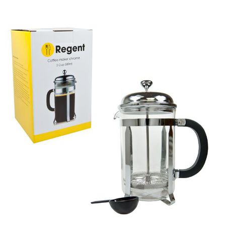 Regent - Coffee Plunger Chrome Plated - 3 Cup - 380ml Buy Online in Zimbabwe thedailysale.shop
