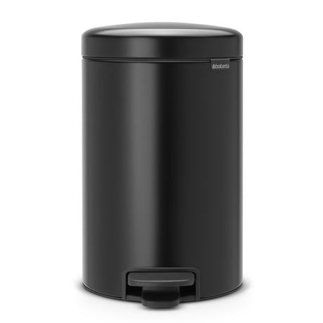Brabantia - New Icon Pedal Bin - 12 Litre Matt Black Buy Online in Zimbabwe thedailysale.shop