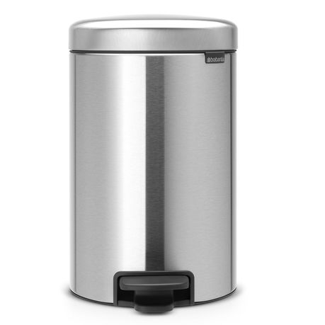 Brabantia - New Icon Pedal Bin - 12 Litre Matt Steel