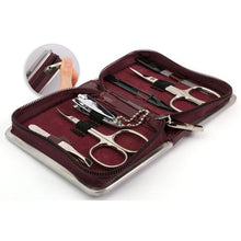 Load image into Gallery viewer, Kellermann 3 Sword Manicure Set 5229 P N Laquered Burgundy
