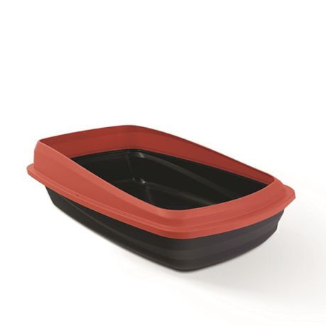Cat Love - Large Cat Pan with Removable Rim - Red Buy Online in Zimbabwe thedailysale.shop