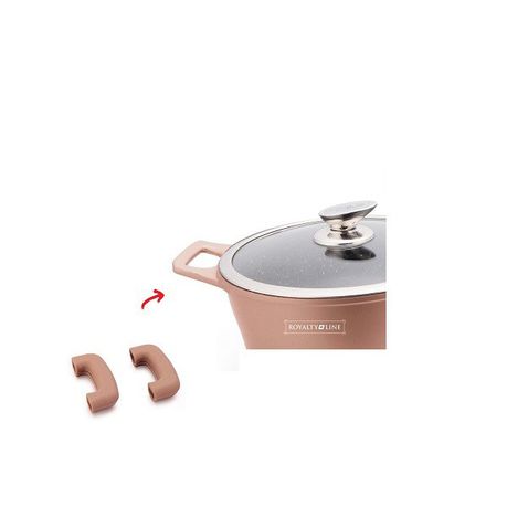 Royalty Line Universal Silicone Handle Protectors Cookware Set - Copper Buy Online in Zimbabwe thedailysale.shop