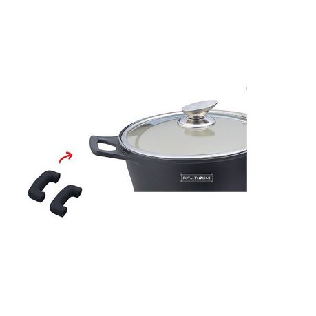 Royalty Line Universal Silicone Handle Protectors Cookware Set - Black Buy Online in Zimbabwe thedailysale.shop