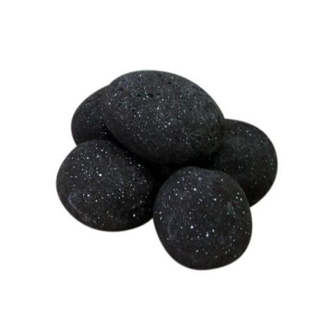 1green Ceramic Pebbles for-Bio Ethanol Fireplace - Black