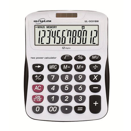 Ultra Link 12 Digit Desktop Calculator Buy Online in Zimbabwe thedailysale.shop