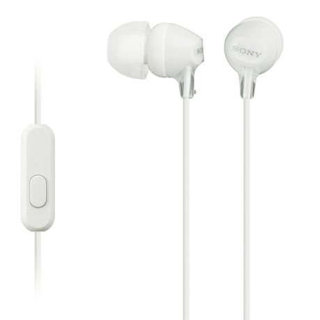 Sony MDR-EX15AP InEar Earphones - White Buy Online in Zimbabwe thedailysale.shop