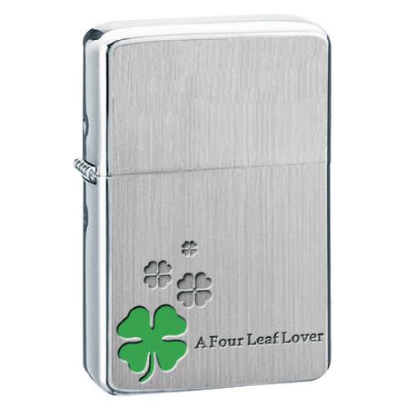 Zorro Lighter Brushed Chrome Clover Buy Online in Zimbabwe thedailysale.shop