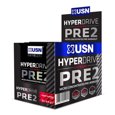 USN Hyperdrive Pre Fruit Fusion Pre-Workout - 2 9.6G X 20 Buy Online in Zimbabwe thedailysale.shop