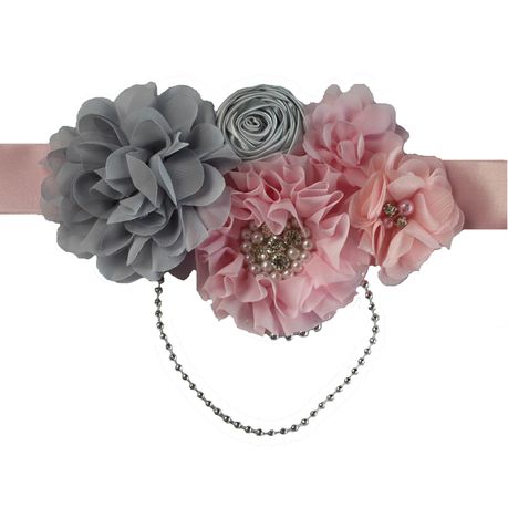 Baby Headbands Belly Bandz Maternity Band - Pink & Grey Buy Online in Zimbabwe thedailysale.shop