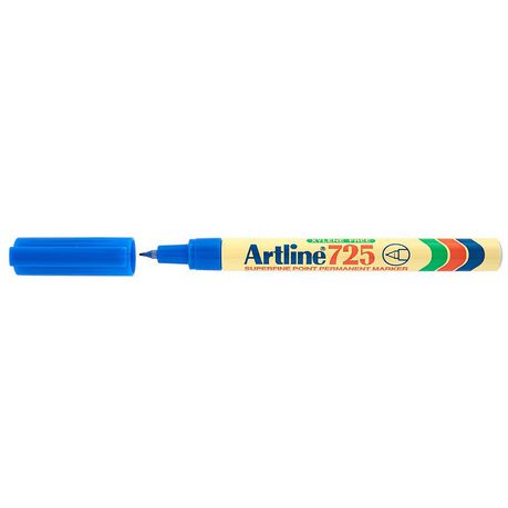 Artline - EK 725 Extra Fine Permanent Marker 0.4mm - Blue Buy Online in Zimbabwe thedailysale.shop